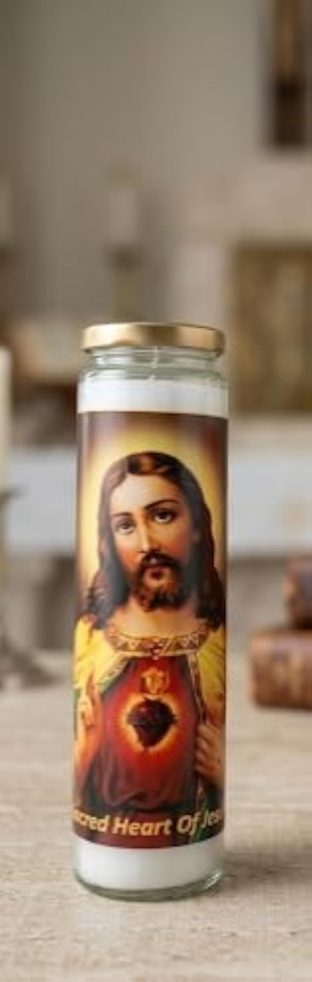 Esther casa Candles Prayer Candles, Printed Pillar Candle